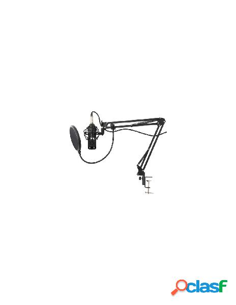 Karma - microfono a filo karma cmc 20 kit da studio black