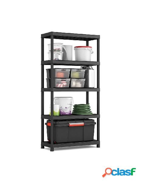Keter - keter scaffale plus 90 5 ripiani nero