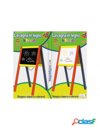 Kidz Corner - Lavagna Bifacciale In Legno Con Gambe Kidz