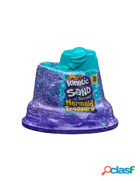 Kinetic sand mini castello sirenetta in vassoio
