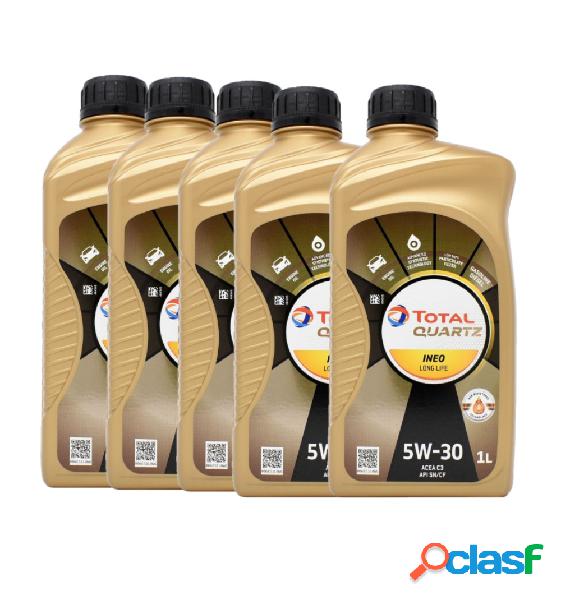 Kit Olio Motore Total Quartz 5W30 Litri 5