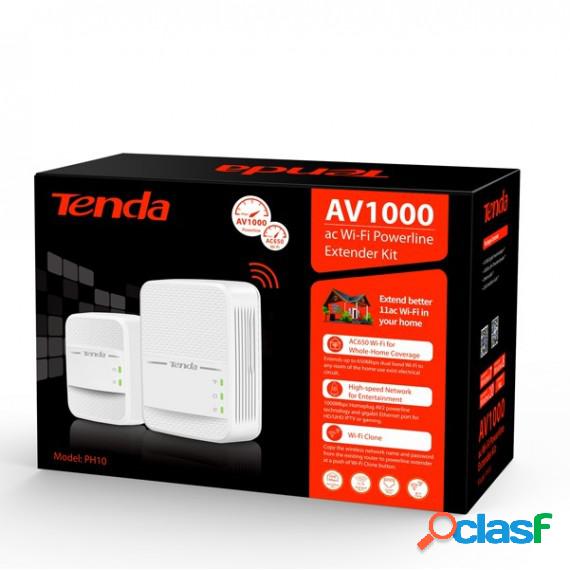 Kit Powerline extender Wi-Fi PH10 AV1000 AC - Tenda