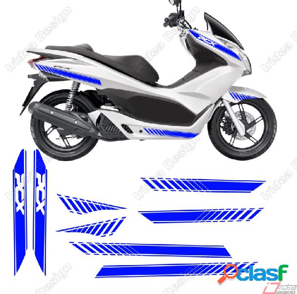 Kit adesivi stickers carene blu grafiche