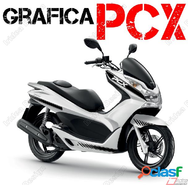 Kit adesivi stickers carene nero grafiche