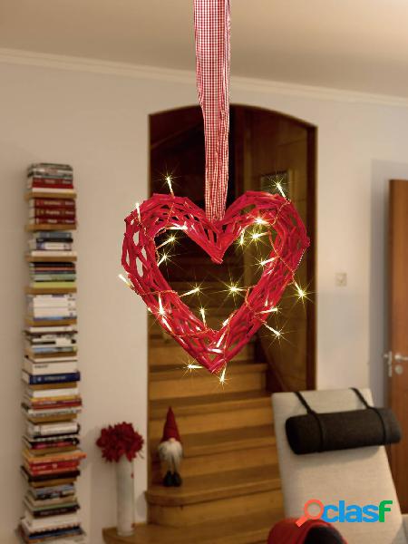 Konstsmide 6217-550 figura di legno Cuore Bianco caldo LED