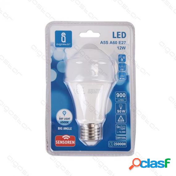 Lampadina Led A5 A60 12W Con Sensore Attacco E27 - 1000