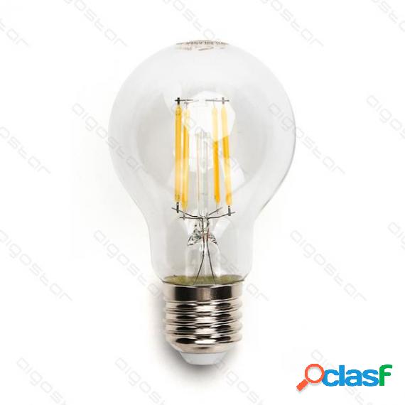 Lampadina Led Filamento A60 4W Attacco E27 470 Lumen 6500K