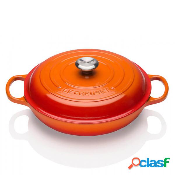 Le Creuset Cocotte Tegame Basso Tondo Cm 26 Ghisa Arancio