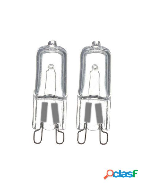 Ledlux - 2 pz lampade alogena dimmerabile g9 42w 630 lumen