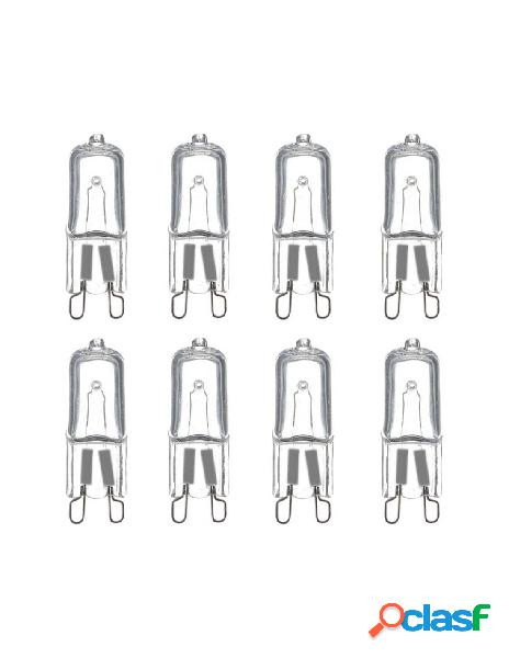 Ledlux - 8 pz lampade alogena dimmerabile g9 28w 370 lumen