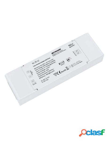 Ledlux - alimentatore dimmerabile cv 12v 75w triac +