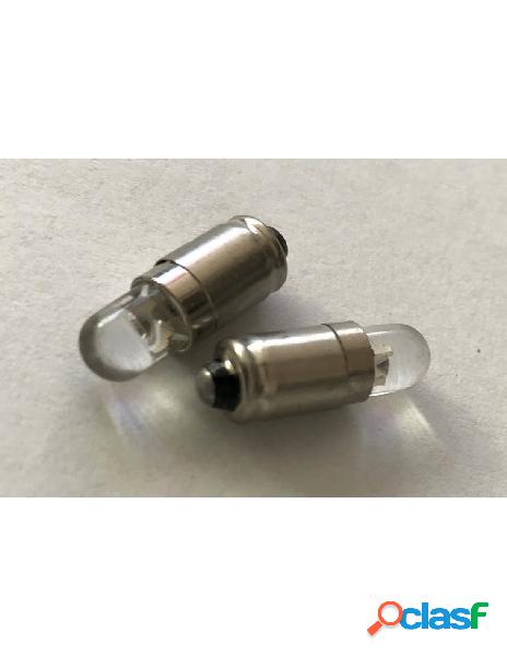 Ledlux - coppia 2 lampadine led ba5s t1 miniatura con 1 led