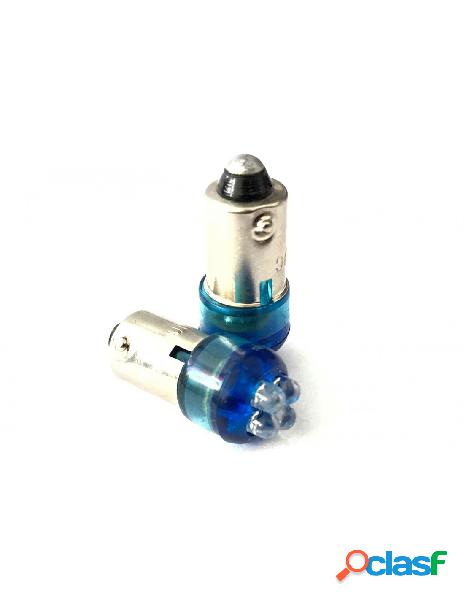 Ledlux - coppia 2 lampadine led ba9s t4w piedi dritti con 4