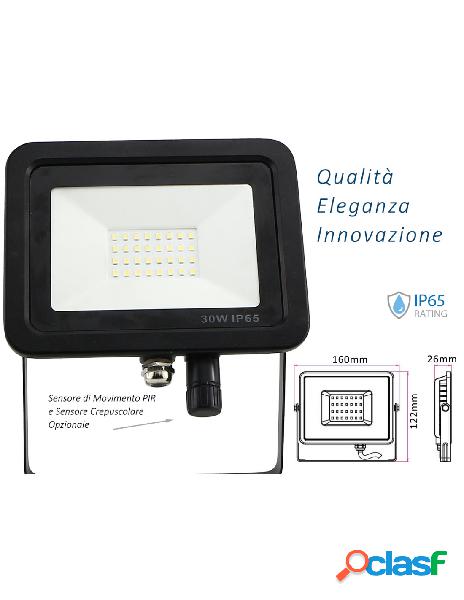 Ledlux - faro led flood light slim 30w ip65 bianco neutro
