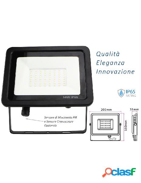 Ledlux - faro led flood light slim 50w ip65 bianco neutro