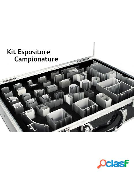 Ledlux - kit espositore campioni profilati alluminino e