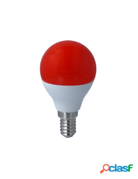 Ledlux - lampada a led e14 g45 4w 220v colore red rosso