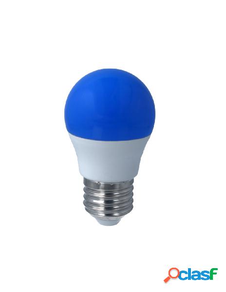 Ledlux - lampada a led e27 g45 4w 220v colore blu blue