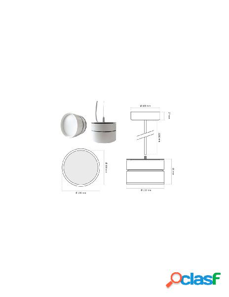 Ledlux - lampada faretto led a sospensione moderna da