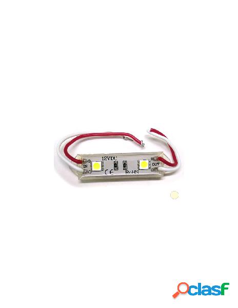 Ledlux - modulo mattone led 2 smd 5050 bianco caldo 12v