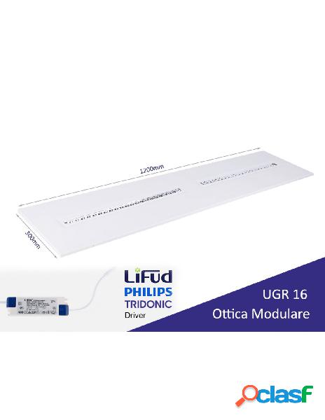 Ledlux - pannello led con ottica modulare ugr 16 bianco