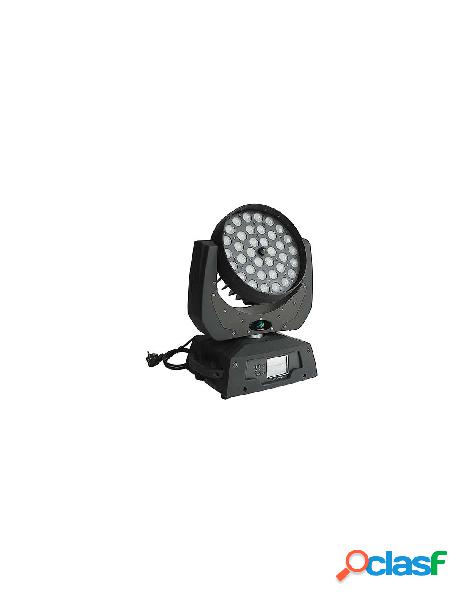 Ledlux - testa mobile wash led rgbw sound station 36x10w con