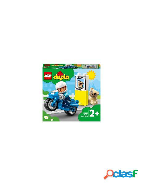 Lego - costruzioni lego 10967 duplo town moto della polizia