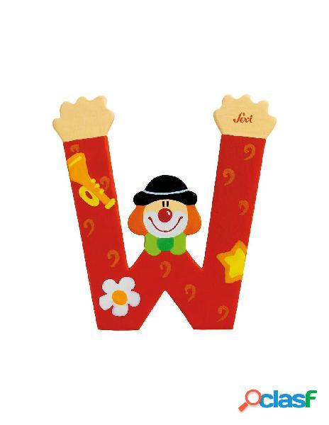 Lettera w clown