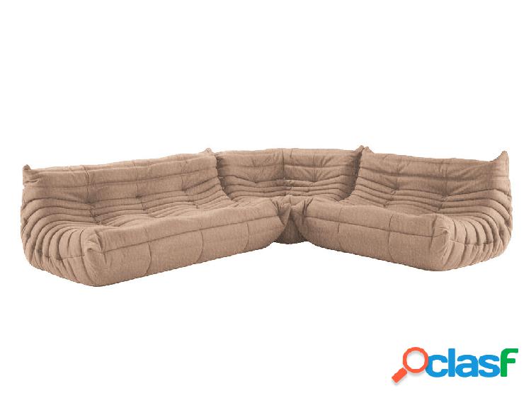 Ligne Roset Togo Composizione Angolare - Alcantara Graysh