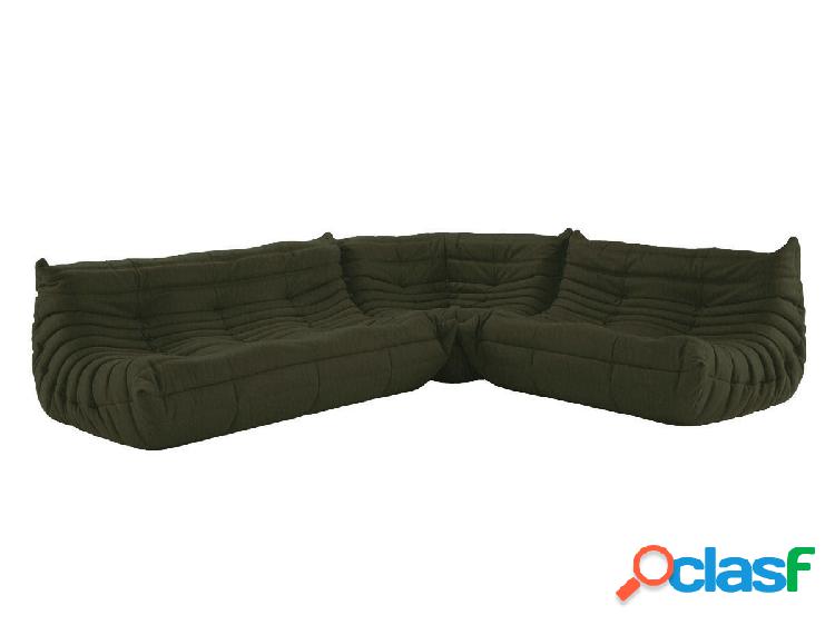 Ligne Roset Togo Composizione Angolare - Alcantara Kiwi