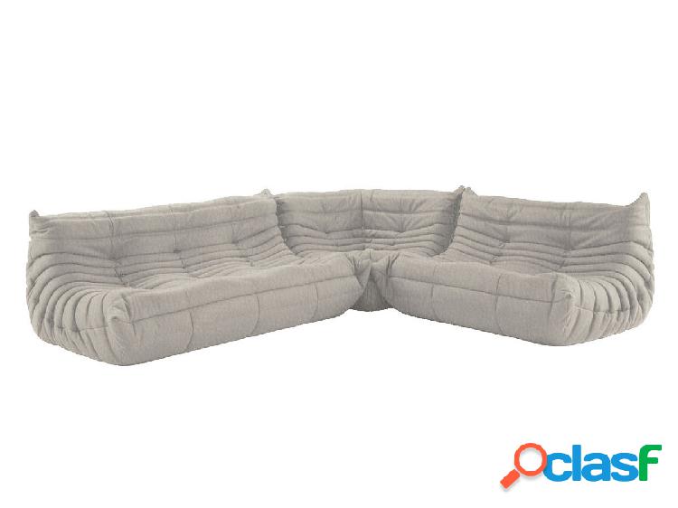 Ligne Roset Togo Composizione Angolare - Alcantara Sand