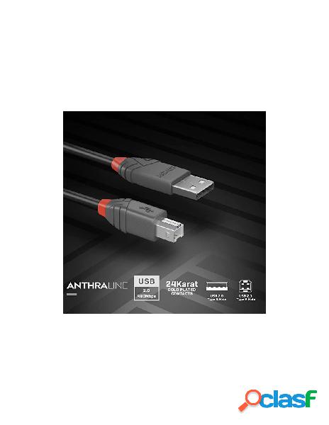 Lindy - lindy 0.5 metri usb 2.0 kabel a/b maschio - maschio