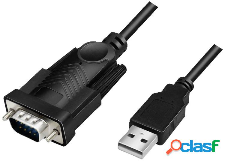 LogiLink Seriale Adattatore [1x Spina A USB 2.0 - 1x Spina