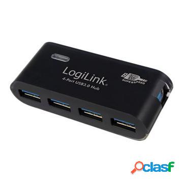 LogiLink UA0170 Hub USB 3.0 a 4 Porte - Nero