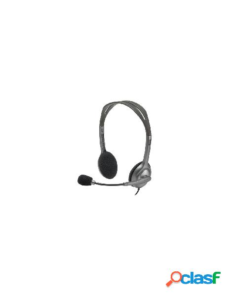 Logitech - cuffie microfono filo logitech 981 000271 h