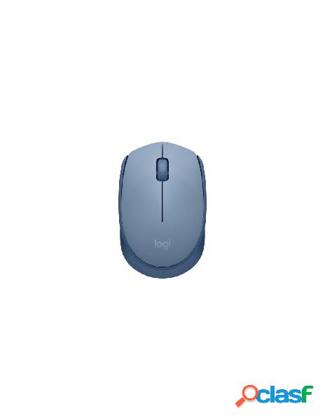 Logitech - mouse logitech 910 006866 m series m171 blue gray