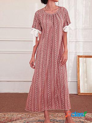 Loose Light Short Sleeve Maxi Dresses