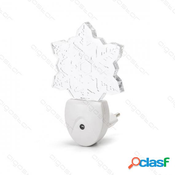 Luce Notturna Led 7 Colori Rgb 0,5W 30Lumen Con Sensore