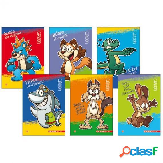 MAXIQUADERNO A4 100gr 72fg+1 1rigo cmargine CARTOON BM