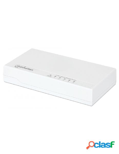 Manhattan - ethernet switch gigabit 5 porte desktop