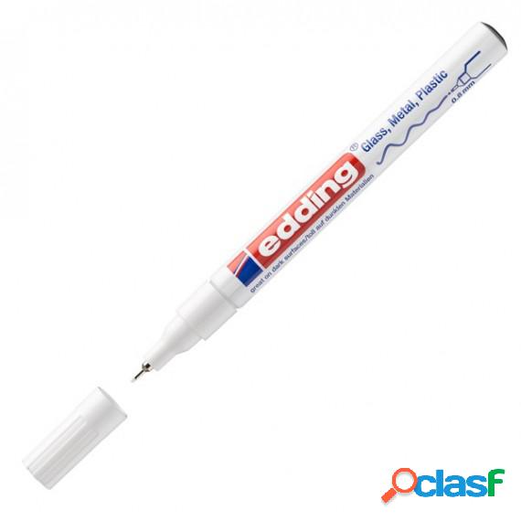 Marcatore a vernice 780 - punta 0,8 mm - bianco - Edding