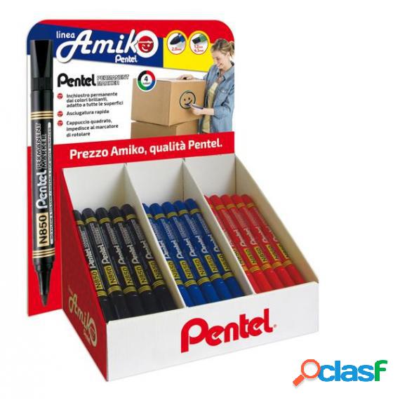 Marcatori Amiko punta tonda e scalpello colori assortiti