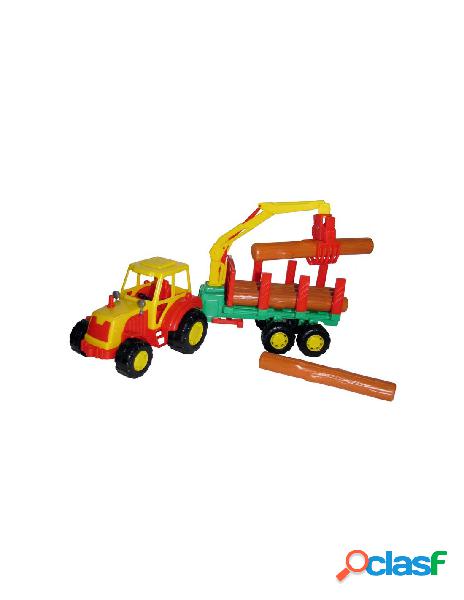 Master tractor with timber trailer - mm.466x134x200