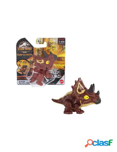 Mattel - mattel jurassic world snap squad triceratops