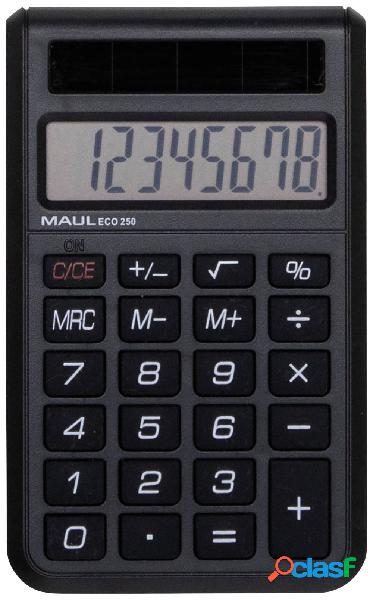 Maul ECO 250 Calcolatrice tascabile Nero Display (cifre): 8