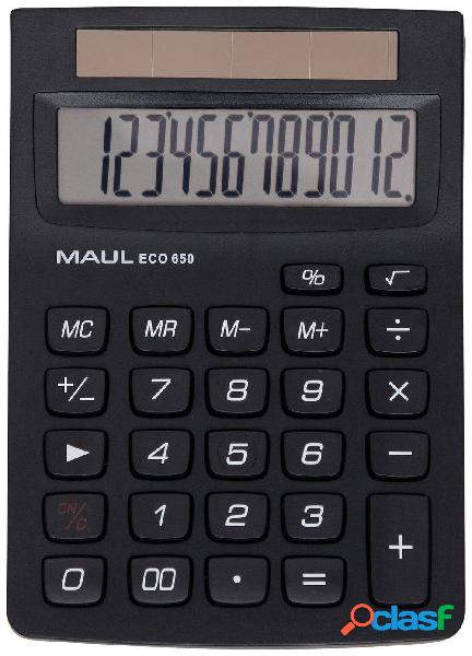 Maul ECO 650 Calcolatrice tascabile Nero Display (cifre): 12