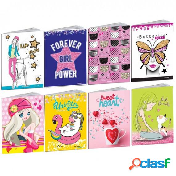 Maxiquaderno Kid Girl 2021 - A4 - 20 fogli - 80 gr - rigo di