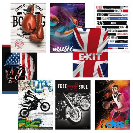 Maxiquaderno Teen Boy 2020 - A4 - 20 fogli - 80gr - 1 rigo