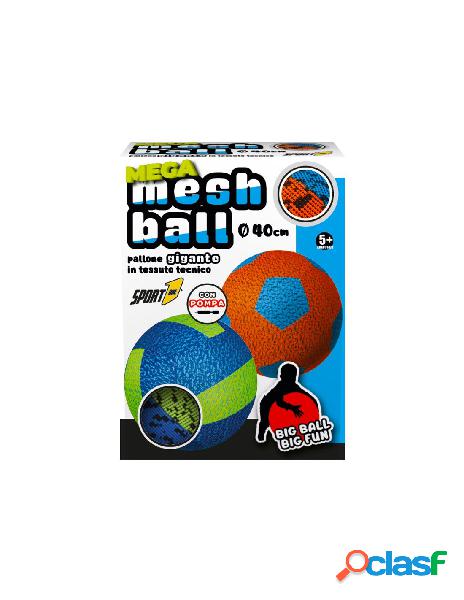 Mega mesh ball calcio/pallavolo 40 cm in scatola con pompa