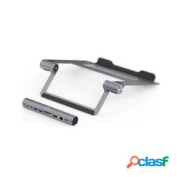 Metal cooling pad for notebooks (up-to 15.6”) with usb-c